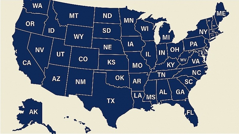 Map of United States