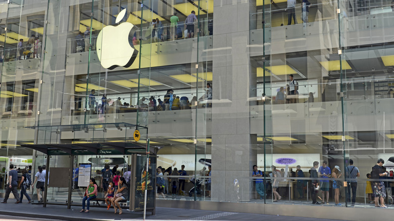 an Apple Store