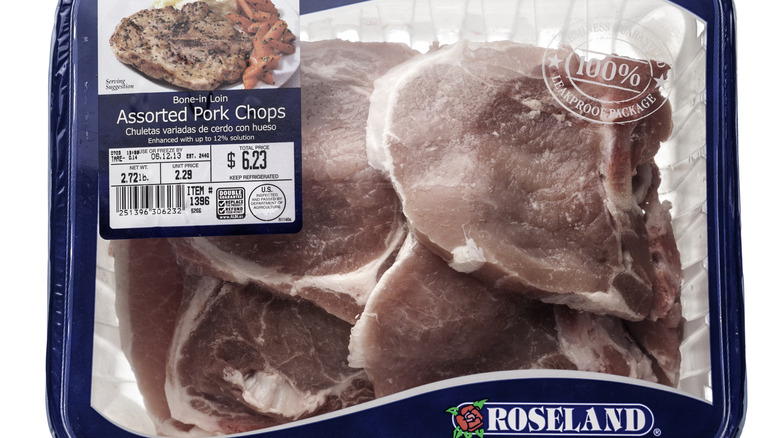 Aldi's Roseland branded pork chops