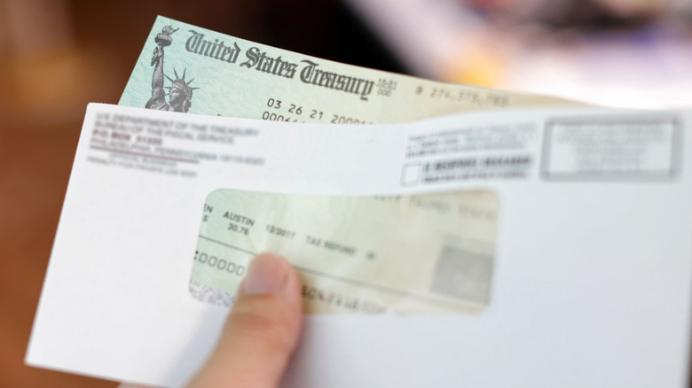 IRS tax refund check