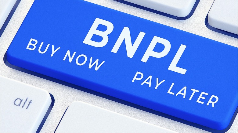 Buy now, pay later button