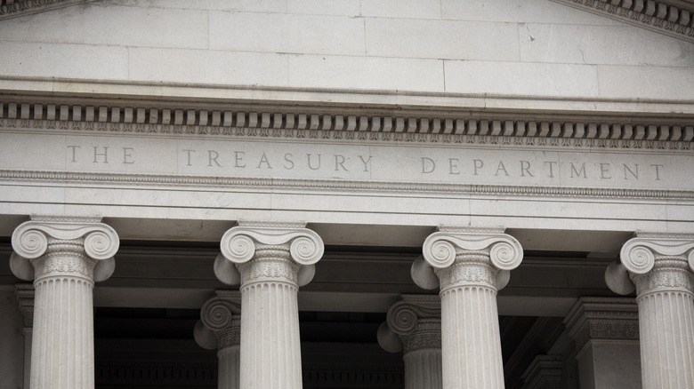 The U.S. Treasury Department building