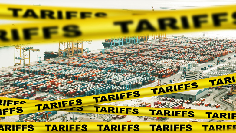 Economic tariffs concept art