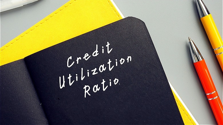 Credit utilization ratio on notebook