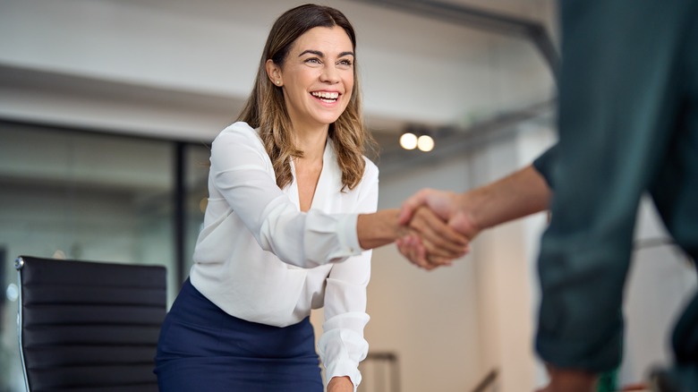 woman negotiating