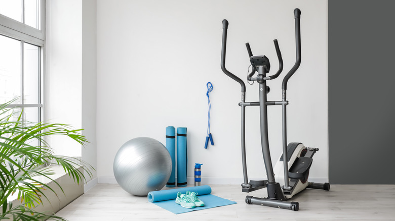 some home gym equipment