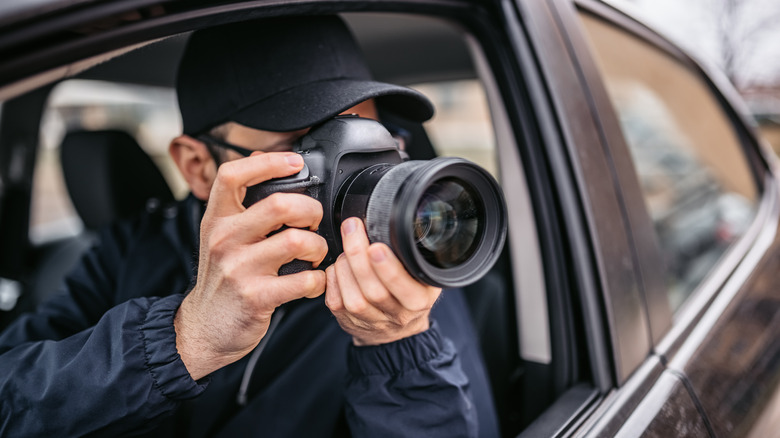 A man taking a photo