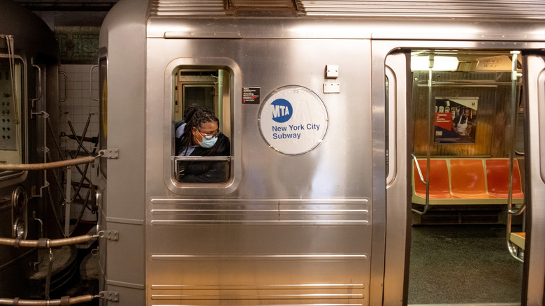 An NYC train operator