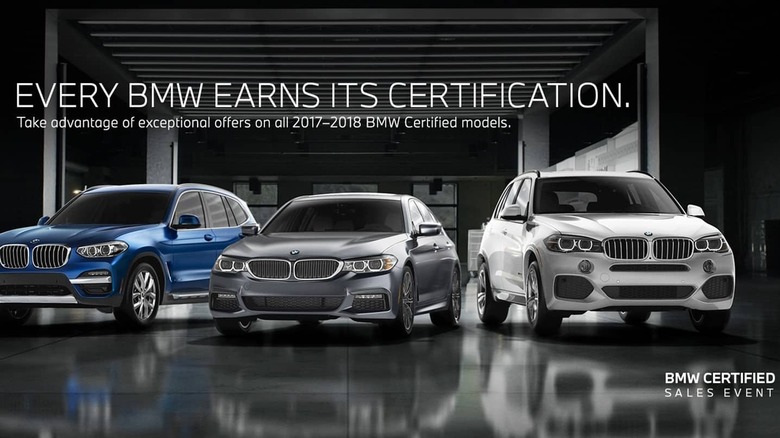 BMW used car advertisement