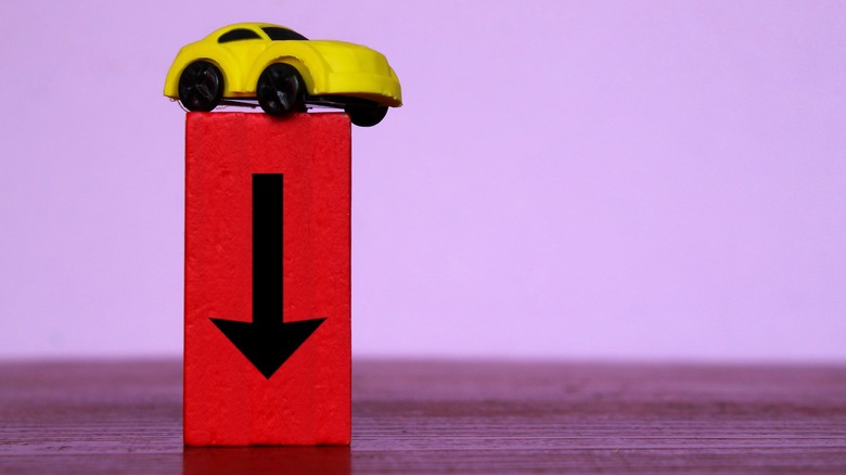 car losing value