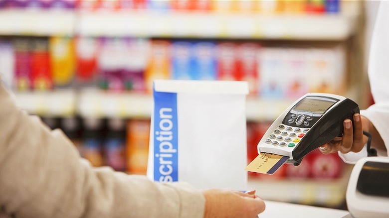 Prescription purchase with credit card