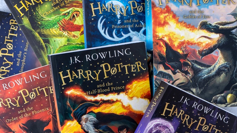 Stack of Harry Potter books