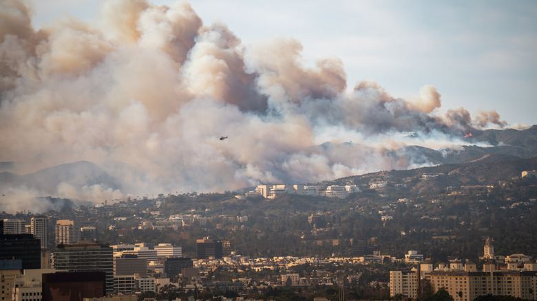 wildfire near Los Angeles in 2025