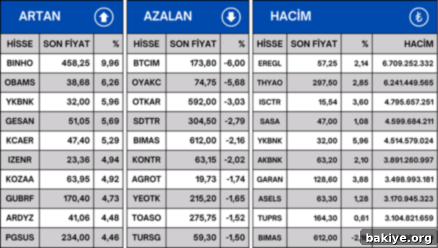 BIST 100 Fiyat Hacim Haritası 2 01 Ağustos 2024 BIST 100 işlem gününde en çok artan, azalan ve işlem hacmi gerçekleşen hisseler listesi