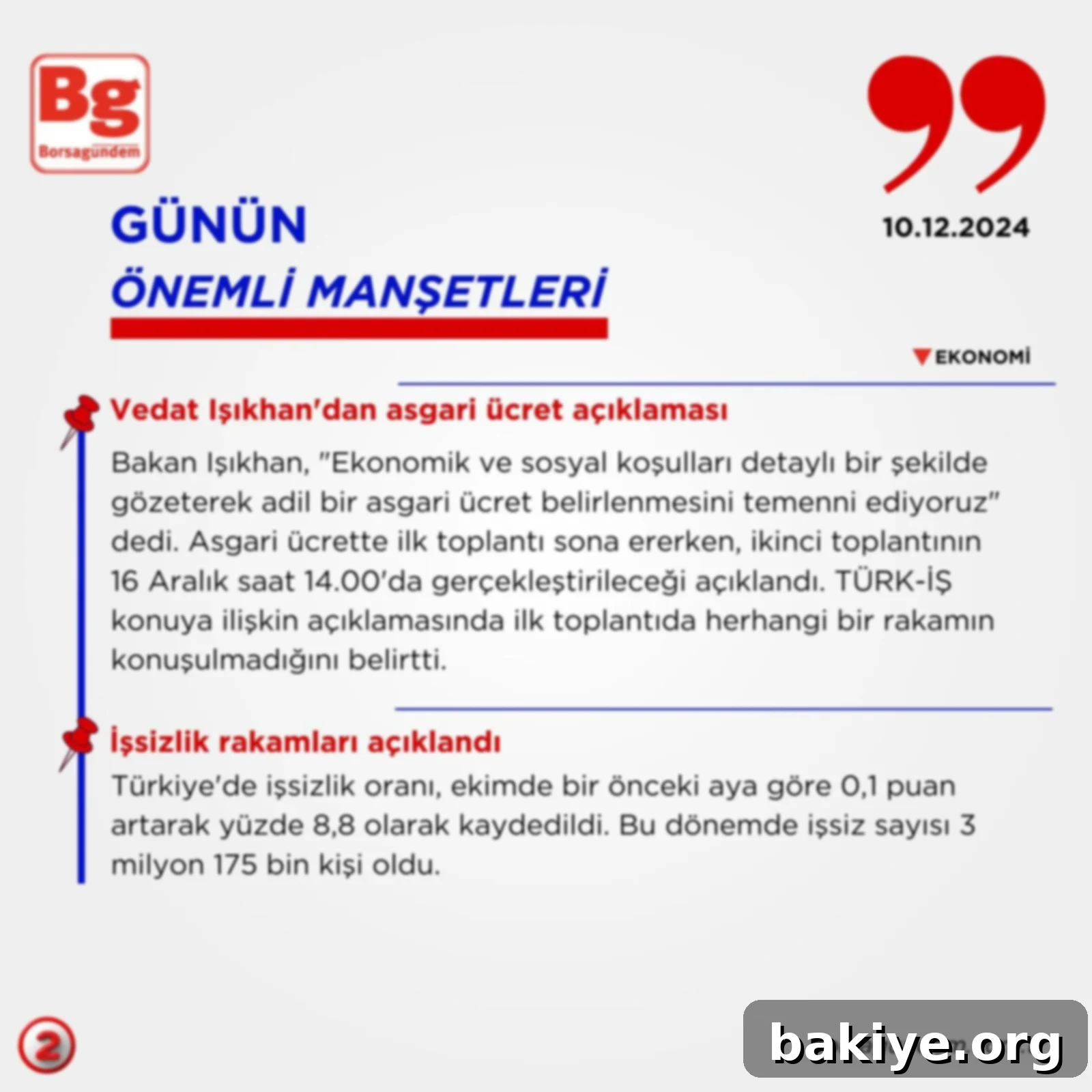 Manşetlerde Bugün 3 Veri analizi ve finansal grafikler ile ekonomik raporlama