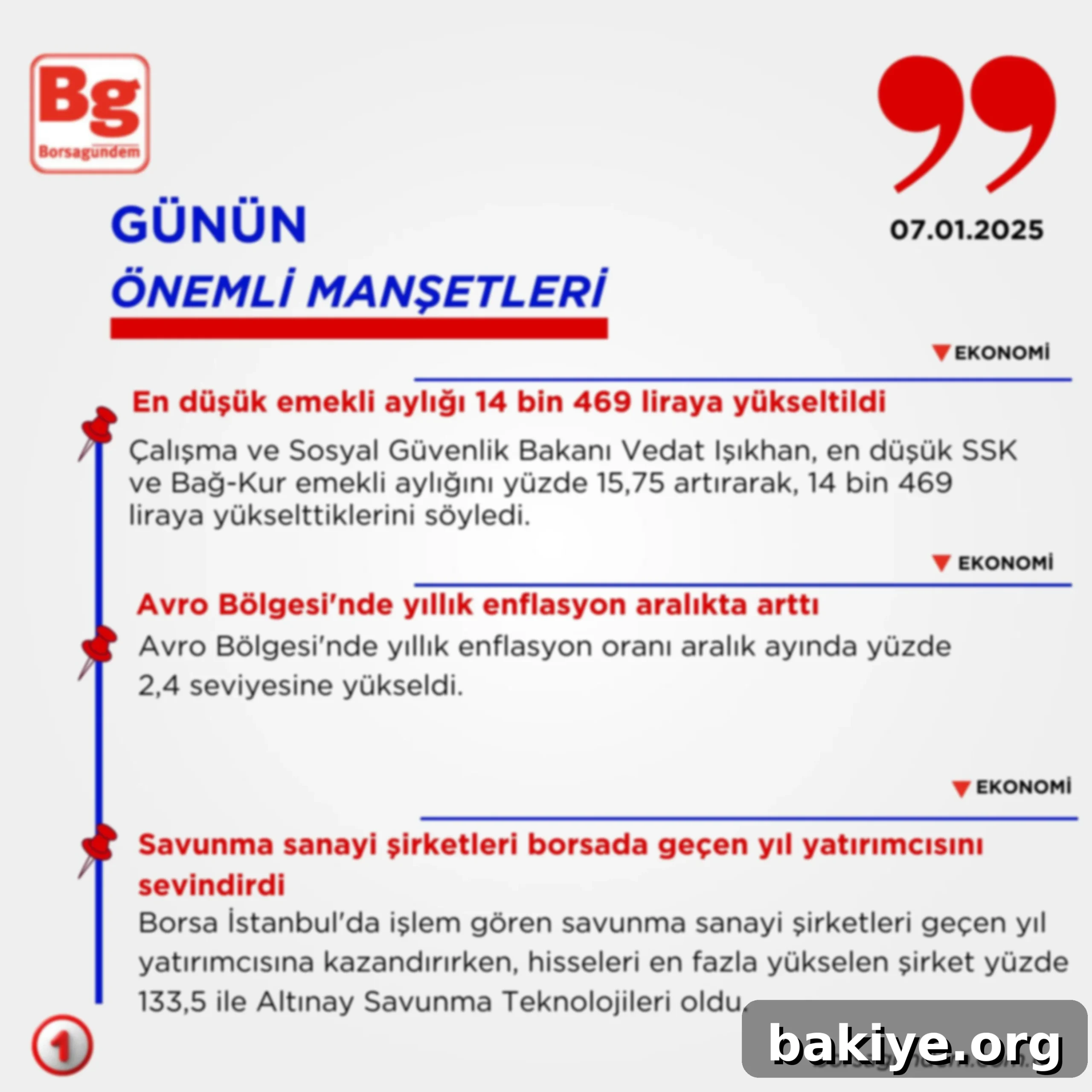 Günün Öne Çıkanları 2 Türkiye'de en düşük emekli aylıkları ve sosyal güvenlik sisteminin mevcut durumu