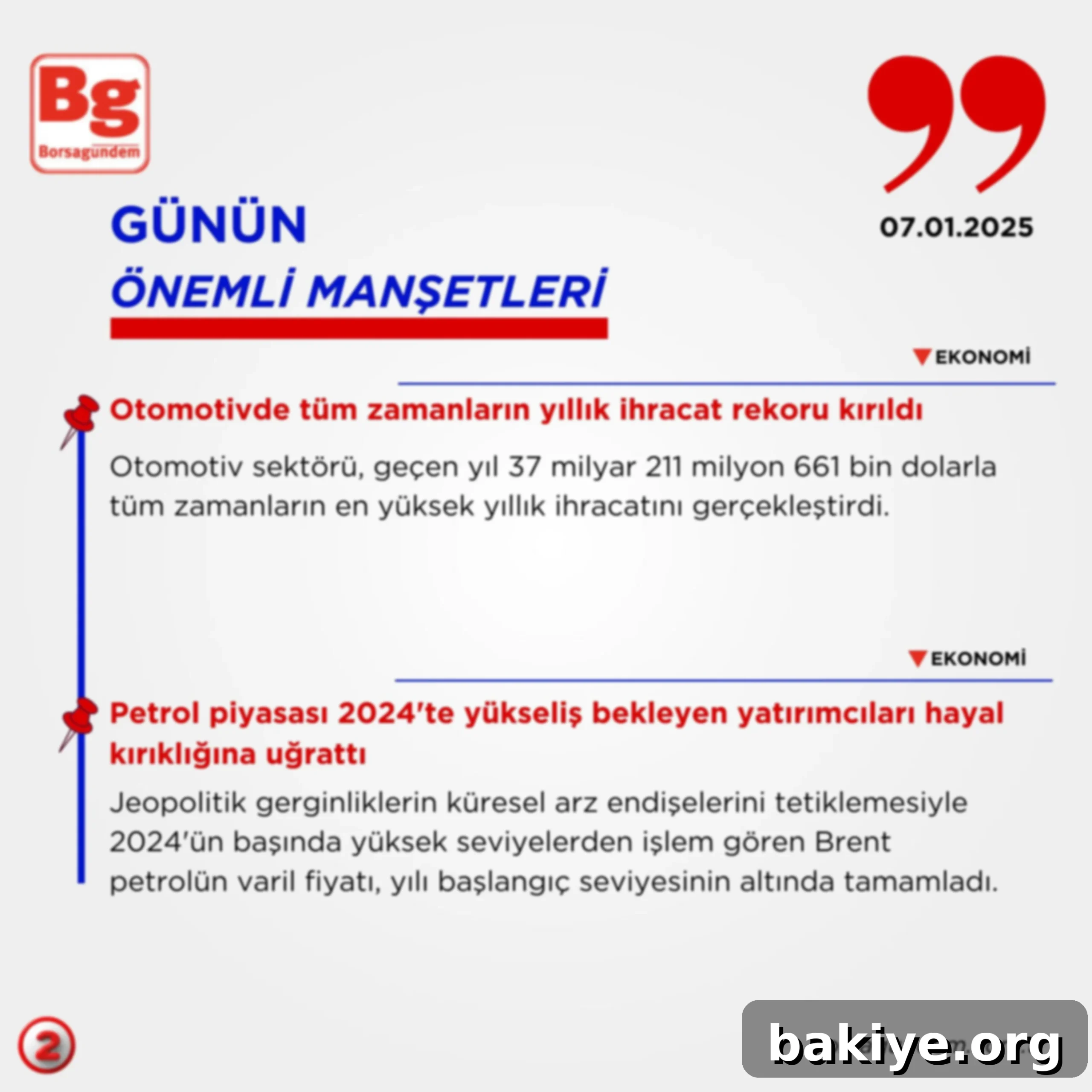 Günün Öne Çıkanları 3 Küresel petrol fiyatları ve arz-talep dengesindeki değişimler