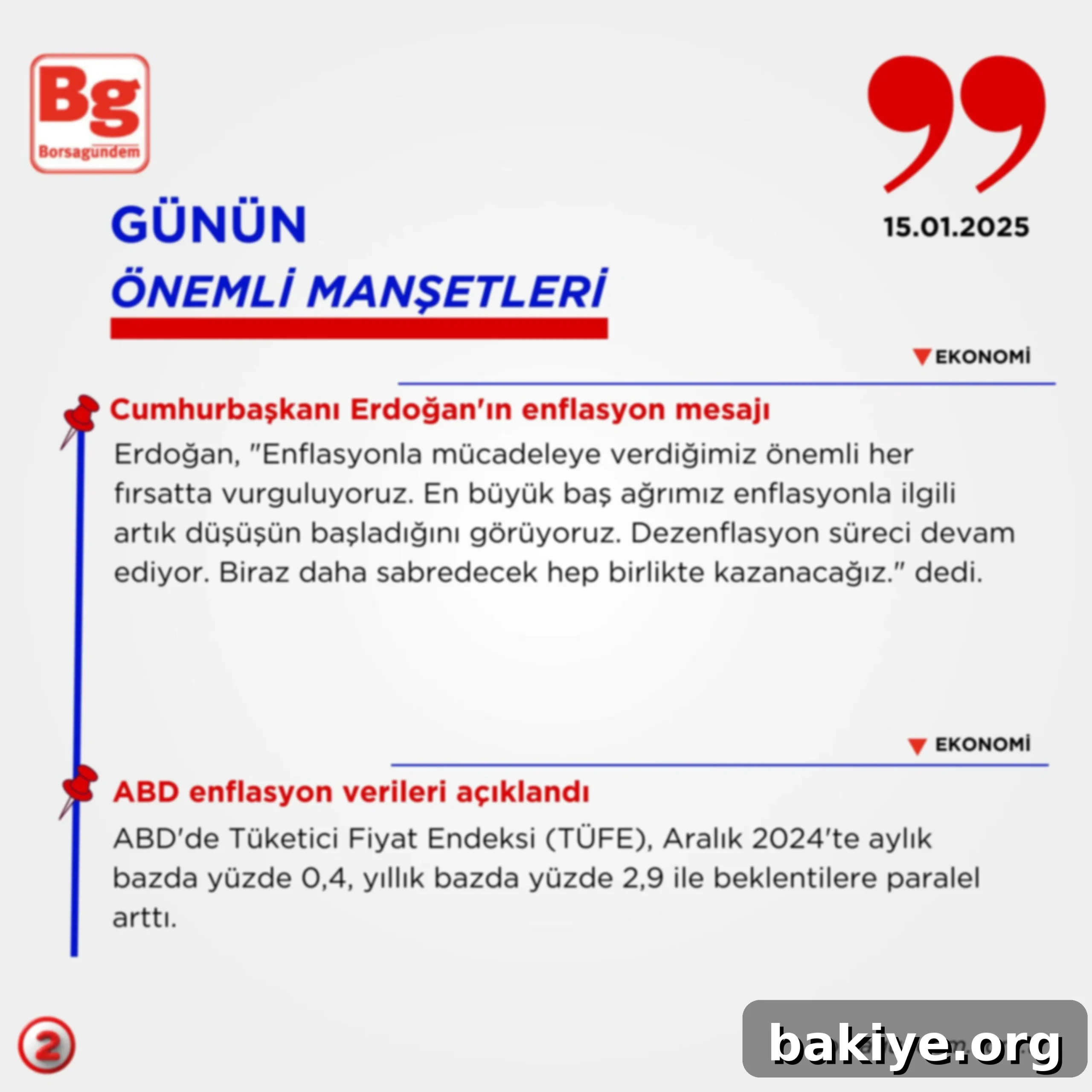 Gündemden Öne Çıkanlar 3 Küresel ekonomiyi etkileyen ABD enflasyon verileri