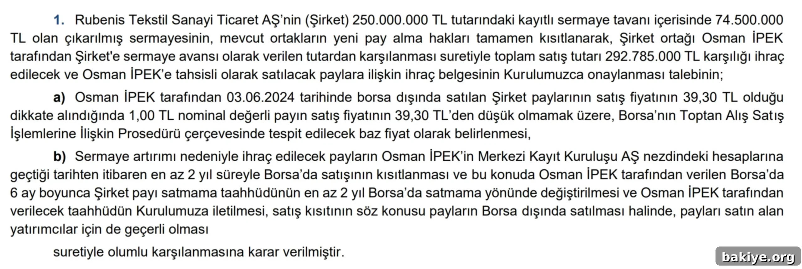 SPK'dan tahsisli sermaye artırımına yeşil ışık 3 2025 17 3