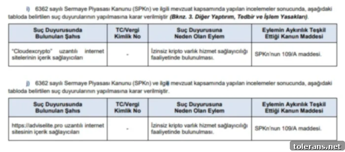 SPK'dan İdari Para Cezası ve Suç Duyurusu 9 S U Ç6
