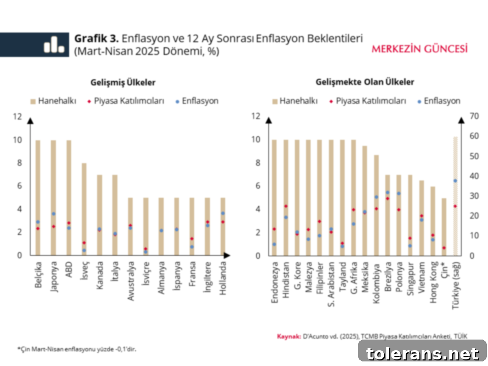 Küresel Beklentiler Uluslararası Enflasyon Beklentileri Karşılaştırması