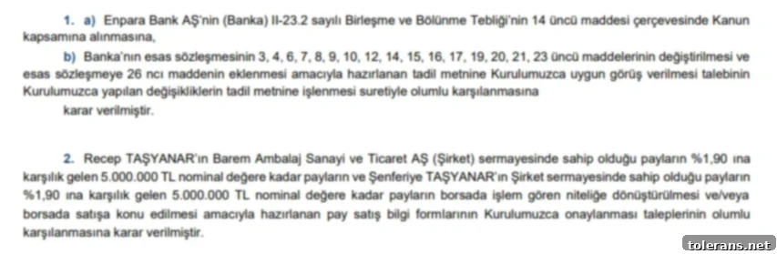 SPK Başvurulara Işık Tuttu 2 SPK Kararları 1