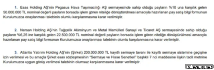 Piyasaların Beklediği Kararlar SPK'dan! 2 SPK Başvuru Sonuçları 1
